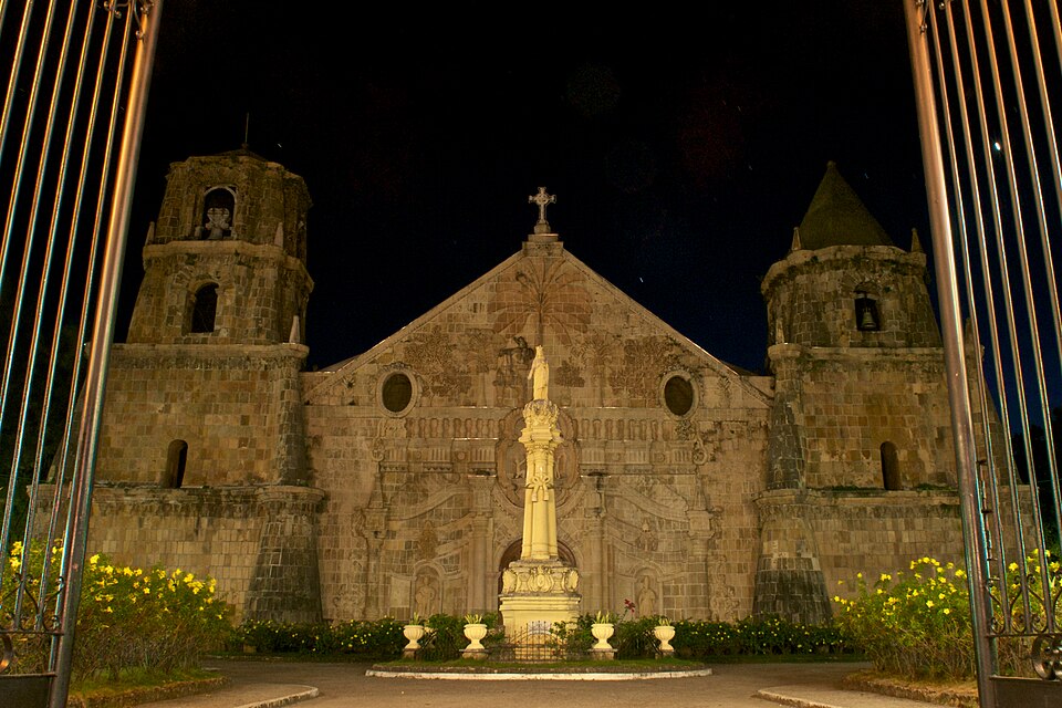 Miag-ao Church at night
